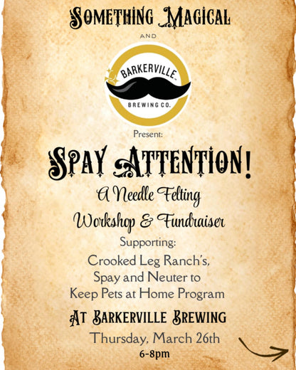 Felting Workshop & Fundraiser