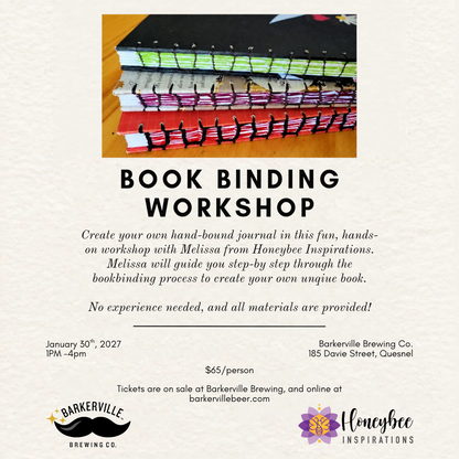 Book Binding Workshop with Honeybee Inspirations