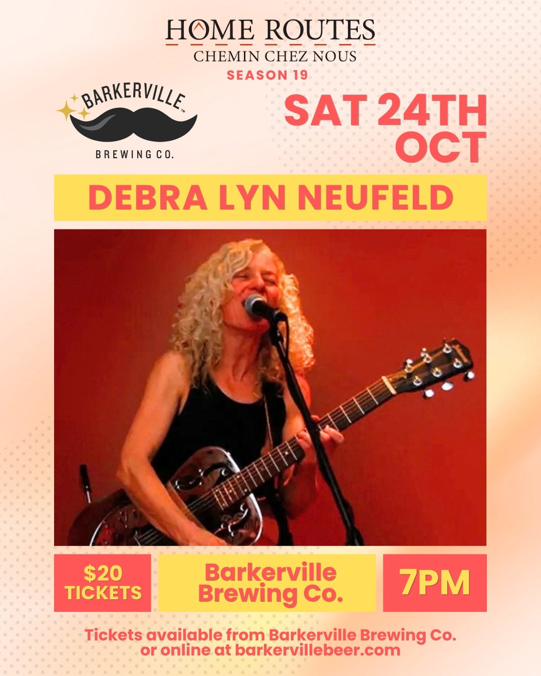 Home Routes - Debra Lyn Neufeld - Live at Barkerville Brewing